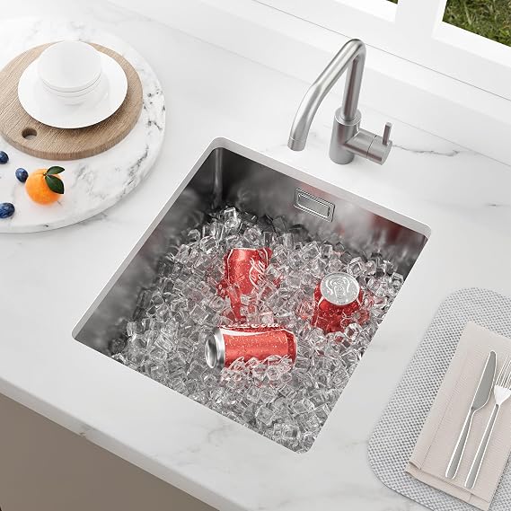 40x40cm kitchen sink Stainless steel Nano Silver