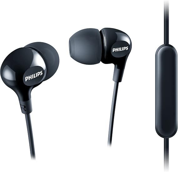 Philips SHE3555BK/27 Mobil Kulaklık Binoral Kulak İçi Siyah - Mobil Kulaklık (Kablolu, Kulakta, Stereofonik, Kulak İçi, 11-22000 Hz, Siyah)