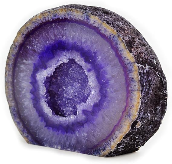 Purple Agate Geode – Natural Quartz Crystal Centre