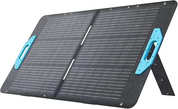 Anker Solix PS100 Portable Solar Panel, 100 W, Dustproof, Waterproof, IP67 Compatible, Foldable, Compatible with Anker Solix C1000 / C800 / F1200 757 / F1500 / F2000 767