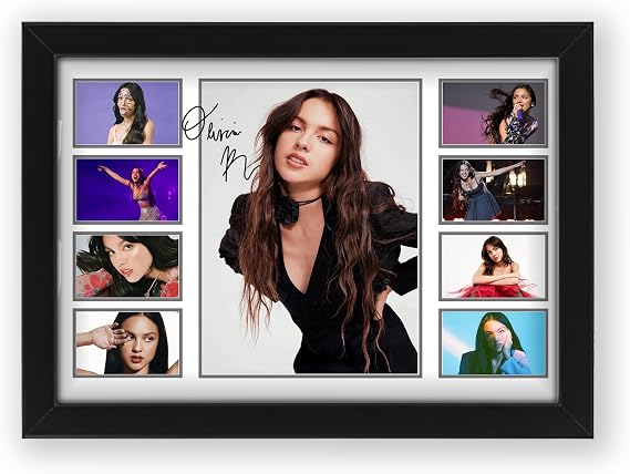 AllStarMedia Tribute to Olivia Rodrigo Inspired Pop Rock Poster Print | Fan Art Style Singer Wall Art | Fan Art Gift | Music Wall Art | Limited Edition Print | Fan Gift | A4 Framed (30 x 21 CM)
