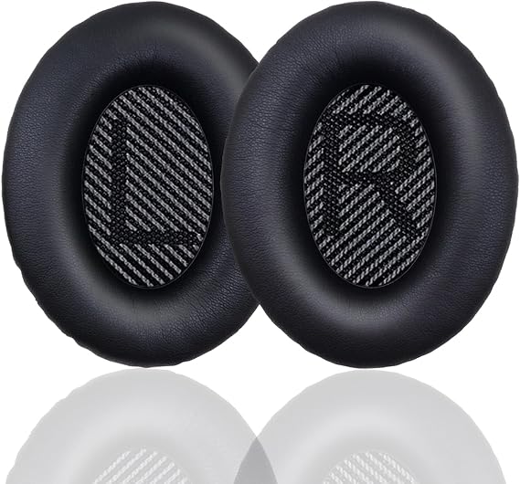 Bose QuietComfort 35 (QC35) ve Quiet Comfort 35 II (QC35 ii) Kulaklıklar için Yedek Kulak Pedleri, Yedek Kulak Pedleri Yastıkları Bellek Gürültü Yalıtımlı Kulaklık Kılıfları Köpük Yumuşak Deri