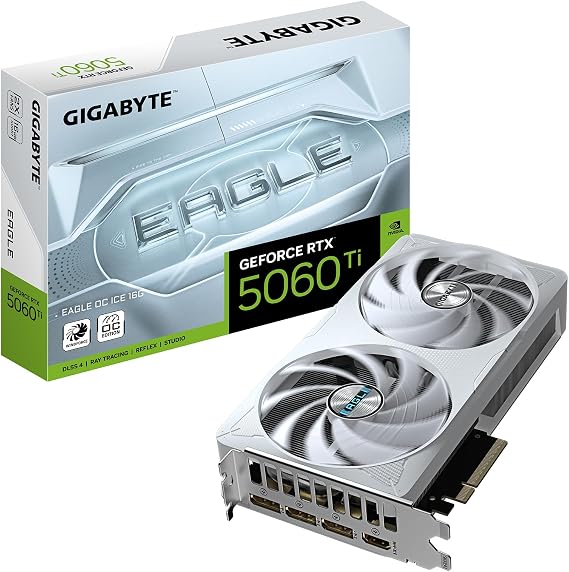 Gigabyte Vga Nvidia 16gb Gddr7 Rtx5060ti Eagle Oc Ice Gv-n506teagleoc Ice-16gd