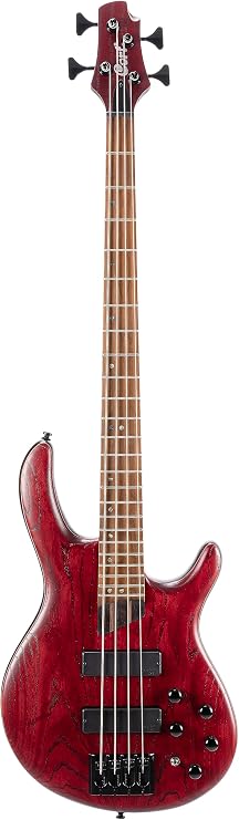 Cort B4 Element OPBR - Open Pore Burgundy Red Bass Guitar