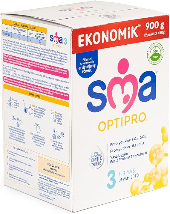 SMA Optipro 3 (1-3 Yaş) Devam Sütü 900 gr