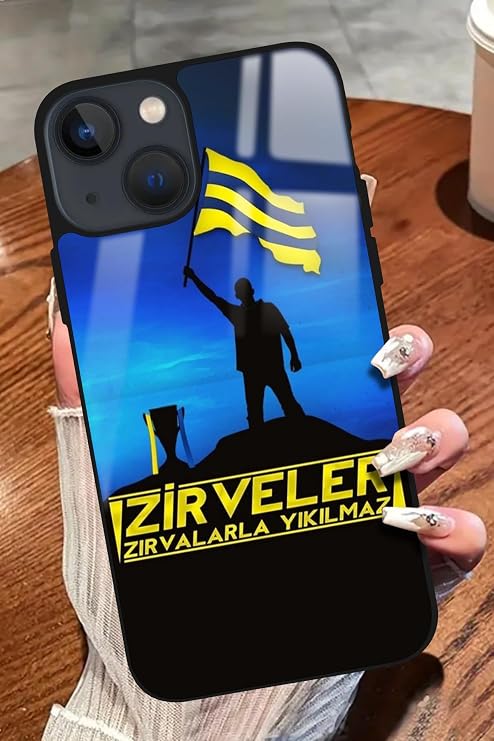 iPhone 15 Plus ile Uyumlu Darbeye Dayanıklı Glossy Premium Kılıf, Mavi