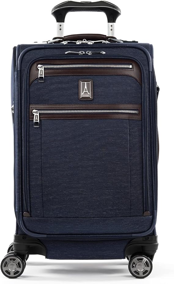 Travelpro Platinum Elite Softside Expandable Spinner Luggage The True Navy 21 Inch Carry-on Luggage Platinum Elite Softside Spinner Luggage