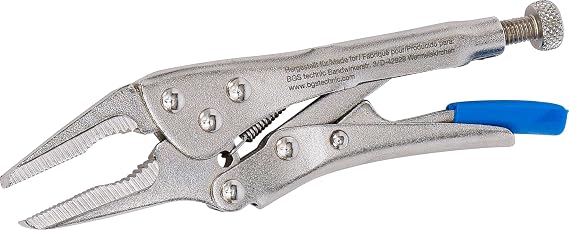 BGS 506 | Locking Long Nose Grip Pliers | extra short | 125 mm