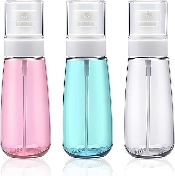 3 Pack Small Spray Bottle 100 ml, Travel Bottles for Toiletries