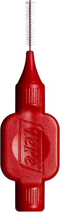 TePe Interdental Brushes 0.5 mm Red Pack of 8, Pack of 2 (2 x 8 Brushes)
