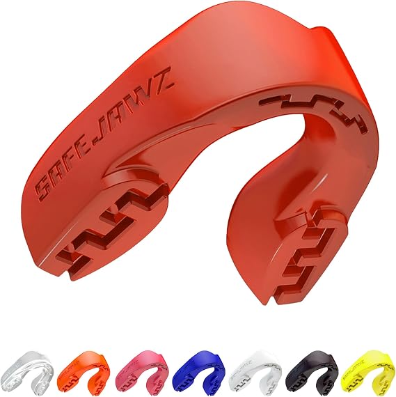 SAFEJAWZ Mouth Guard, Slim Fit Gum Shield for Adult & Junior with Case