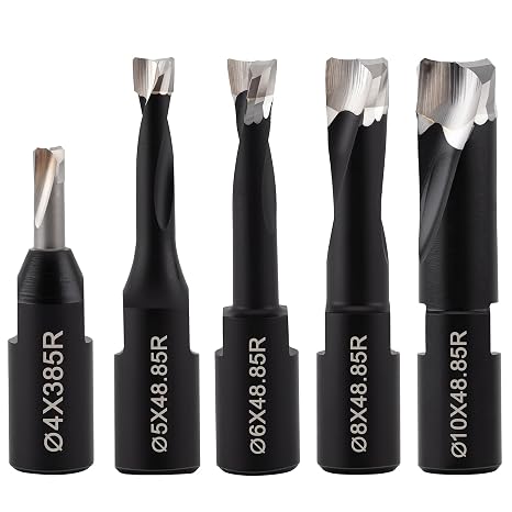 Domino Cutter Solid Carbide Bit Set, 5Pcs