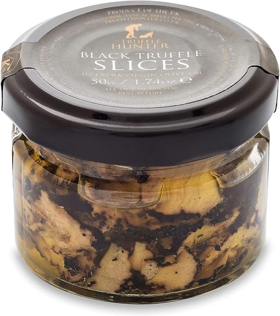 TruffleHunter, Black Truffle Slices in Extra Virgin Olive Oil - 50g