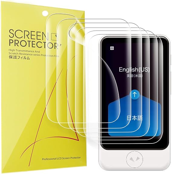 Blueshaweu Compatible for Pocketalk Plus Screen Protector, [6 Pack] Full Coverage TPU Clear Film Compatible for Pocketalk Plus Language Translator
