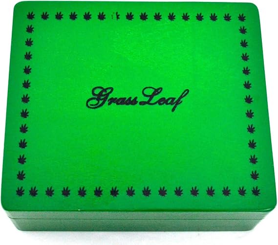 Shine Grassleaf Large Wooden Rolling Box Roll Box Smoking For Your Smoking Accessories (green)