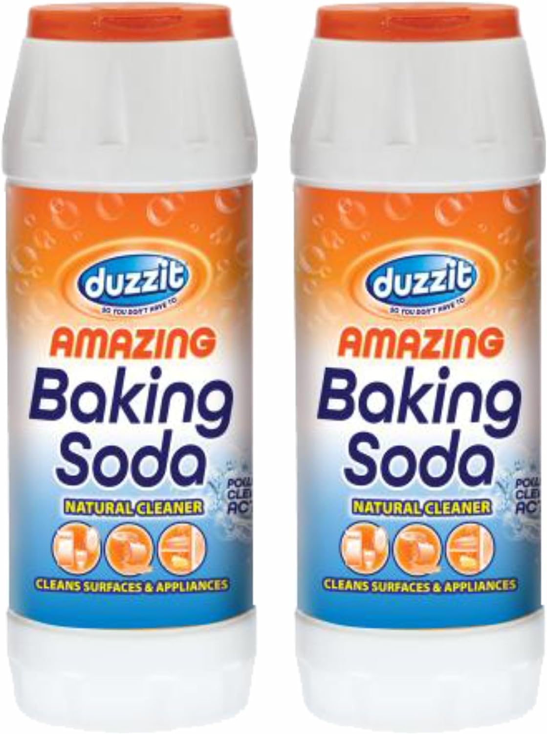 (Set of 2) All Purpose Baking Soda - Powerful Multi-Purpose Household Cleaner - Stain Remover for Cleaning Surfaces, Laundry Tough Stains & Appliances (Baking Soda 500gm)