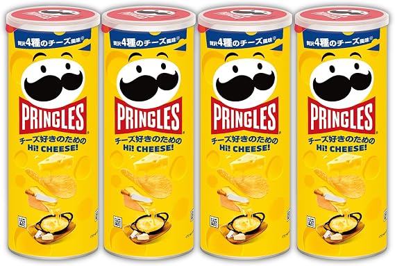 Kellogg's Pringles Hi! CHEESE! M Can 95g×4pcs'