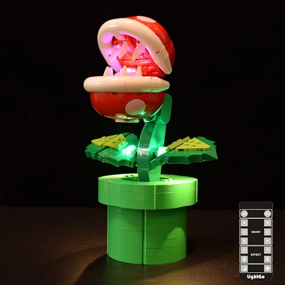 LightGo LED照明キット 植物対ゾンビ用に設計 レゴ71426 ピラニア植物組み立てセットと互換性があります - モデルは含まれていませんリモートバージョン