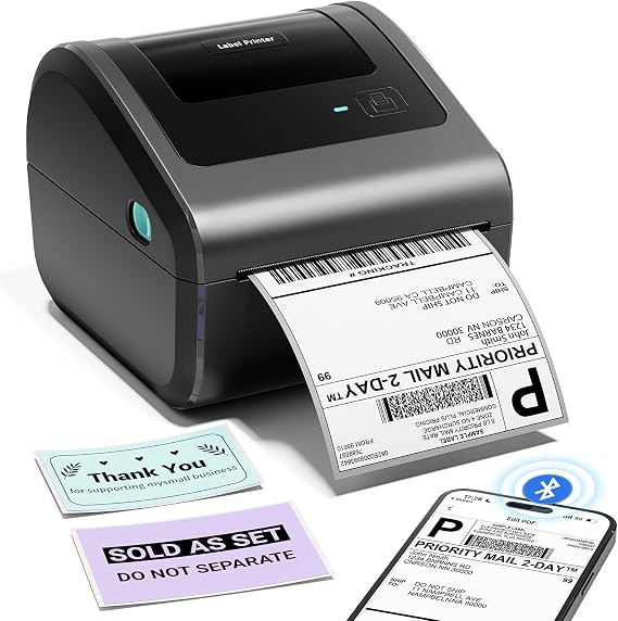 Phomemo D450BT 4x6 Bluetooth Thermal Label Printer