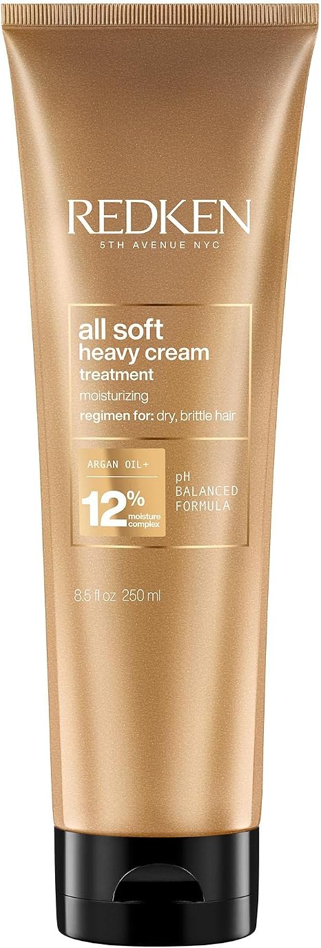REDKEN | All Soft, Heavy Cream Treatment, Argan Oil, For Softer Smoother Hair, 250ml