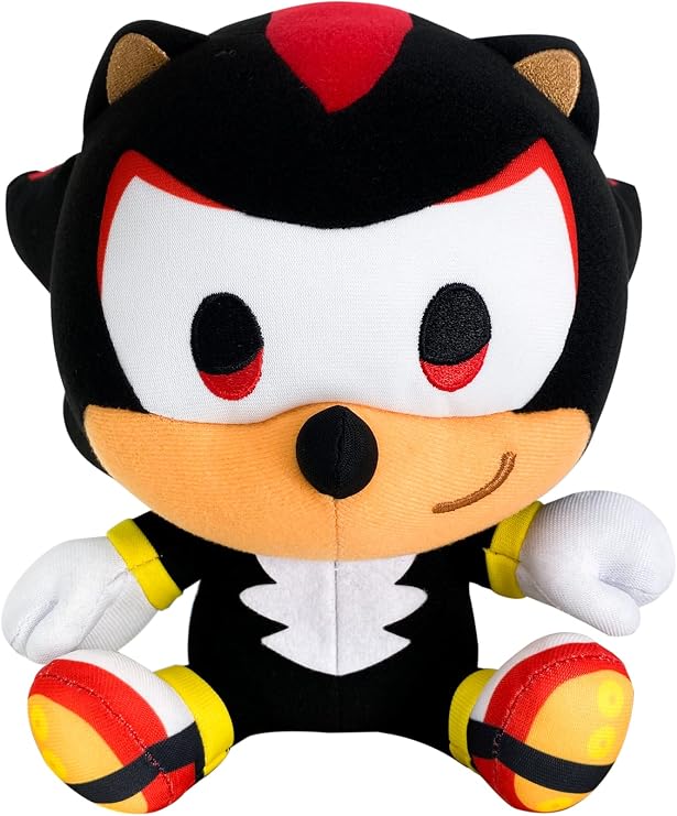 Great Eastern Entertainment Sonic the Hedgehog - Shadow the Hedgehog Sitting Plush Toy, 7" Tall