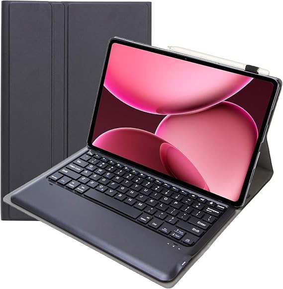 Keyboard Cover Folio Case with Detachable Bluetooth Keyboard for OnePlus Pad 4 (13.2")