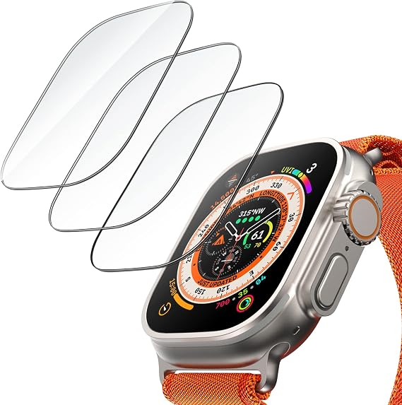 JETech Screen Protector for Apple Watch Ultra 3/2/1 49 mm, Pack of 3