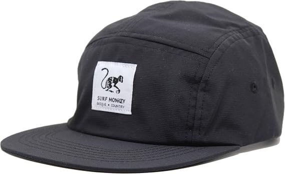 Surf Monkey Waterproof Adjustable Strapback Cap - Classic Jockey Cap - Baseball Cap for Men/Women 5 Panel Cap