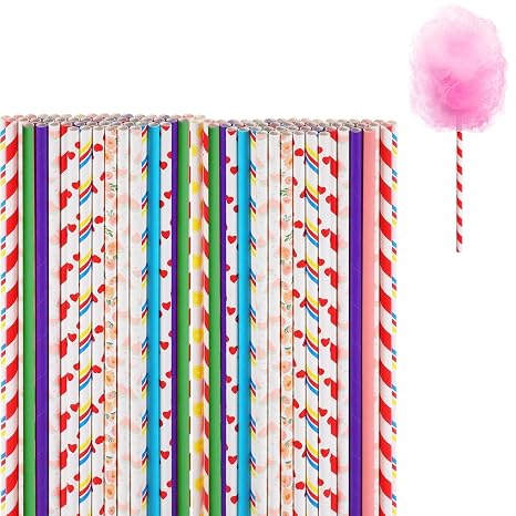 100 PCS Candy Floss Sticks, candy floss sugar candy sticks, Cotton Sticks