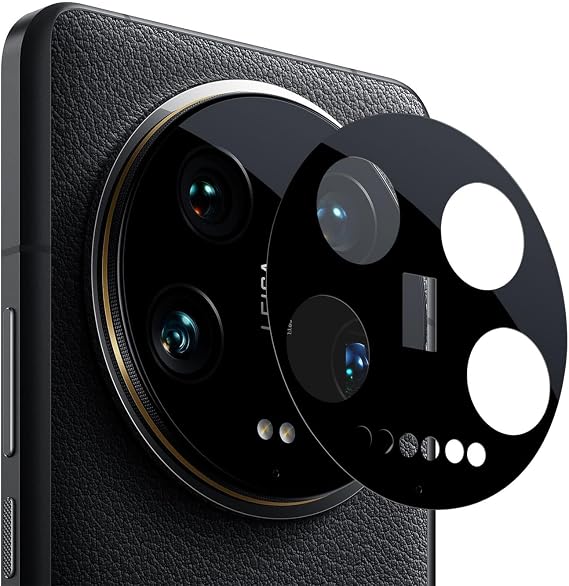Microsonic Xiaomi Mi 14 Ultra Kamera Lens Koruma Camı V2 Siyah [Mi 14 Ultra ile Uyumlu Lens koruma- Siyah]