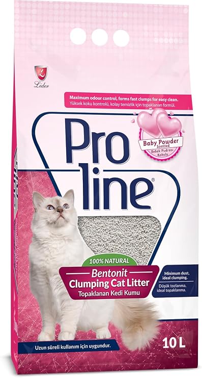 Proline Colored and Fragrant Bentonite Cat Litter, 10 L