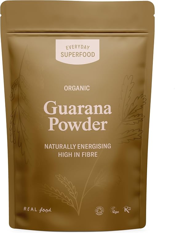 Everyday Superfood Organic Guarana Powder 50g, Ideal for Guarana Drink, Natural Caffeine Substitute
