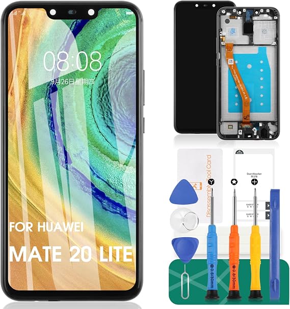 SRJTEK Replacement LCD Screen for Huawei Mate 20 Lite Replacement LCD Screen SNE-LX1 Touch Digitizer Assembly SNE-LX2 SNE-LX3 INE-LX2 Black with Frame?