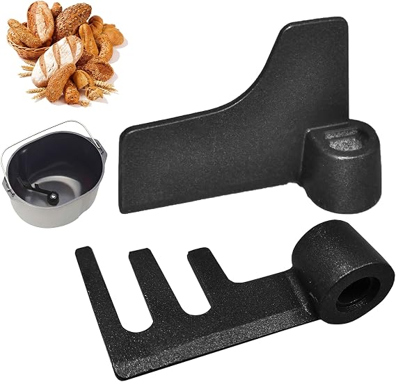 2 Pack Bread Maker Paddle for Panasonic Breadmaker, Kneading Mixing Blade Set for Panasonic Bread Maker, Nonstick Teflon Coated Compatible with SD-255 SD-256 SD-257 SD-2501 SD-2500 SD-2511 SD-ZB2502