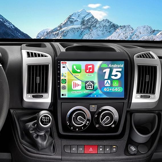 Android15 Radio for 2Din Fiat Ducato Peugeot Boxer Citroen Relay 2007-2023