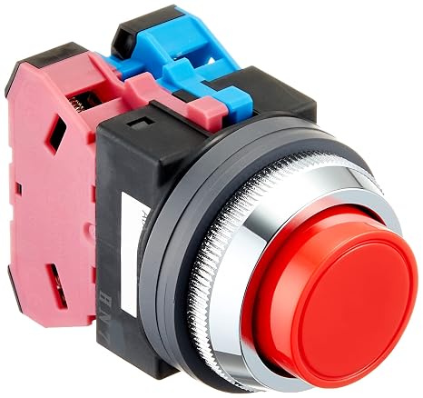 IDEC ABN211R φ30 Series Pushbutton Switch, Plush, Momentary Shape