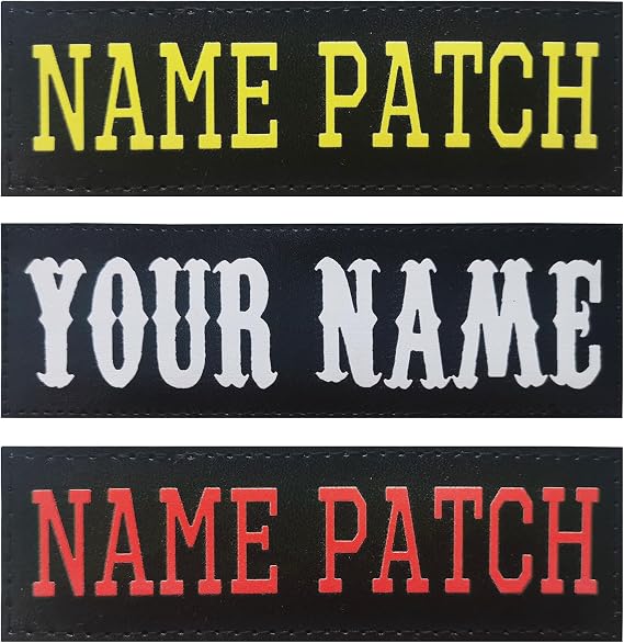 Customized Name Patch, Personalized Removable Tactical Patches Hook & Loop