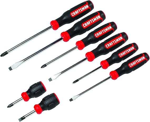 CRAFTSMAN 8 Piece Bi-Material Screwdriver Set (CMHT65075N)