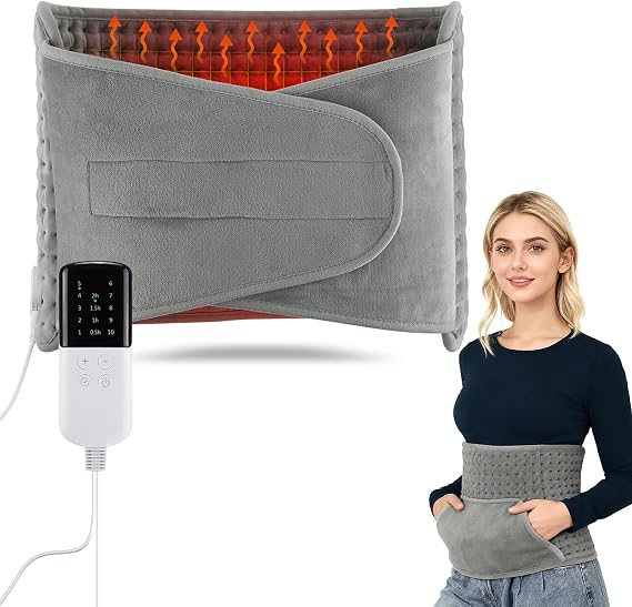 Electric Heating Pad for Pain Relief, XL 30x60cm Moist Heat Pad