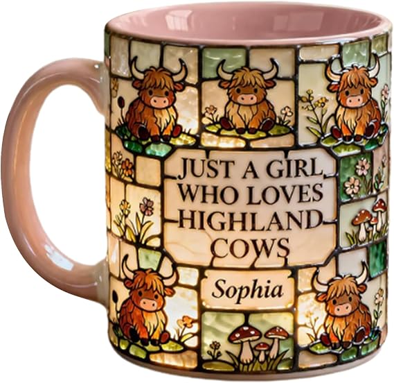 Cow Coffee Cup Ceramic Cow Pattern Cup
