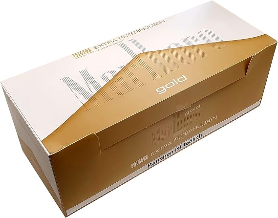 250 Marlboro Extra Filter Sleeves Gold