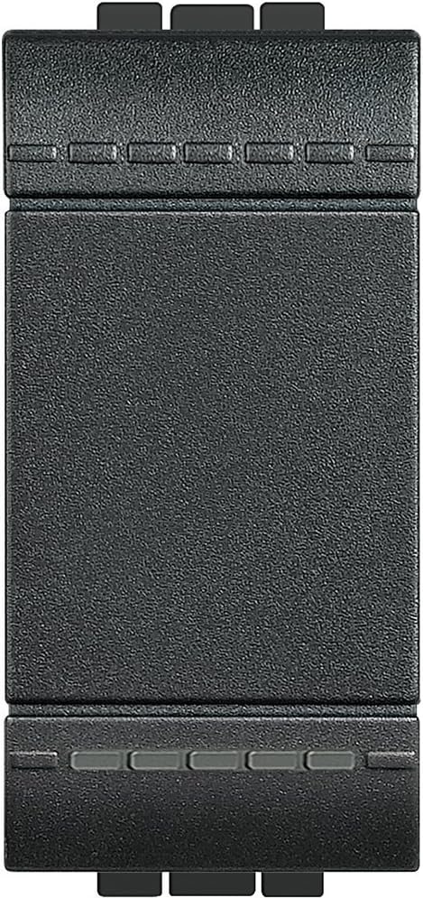 BTicino SL4005 LIVINGLIGHT Button, 1P, 10 A, Anthracite, black, SL4005 [Energy Class A]