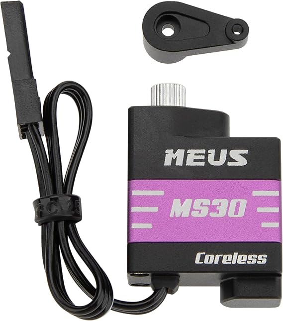 MEUS Racing Coreless Micro Servo for Axial SCX30 1/30 RC Crawler (Purple)