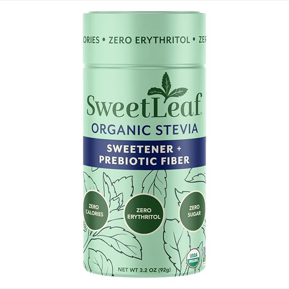 SweetLeaf Organic Stevia Sweetener, 3.2 Ounce by SweetLeaf