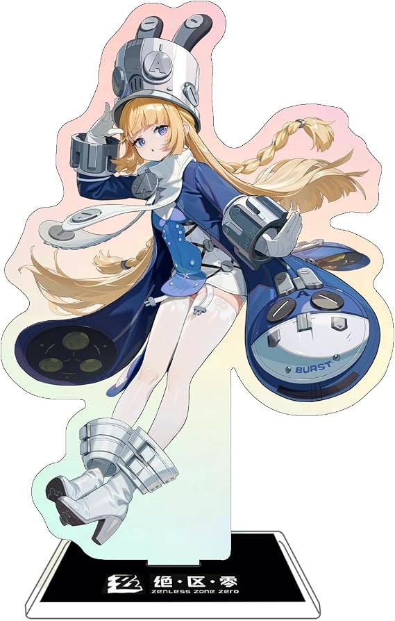 Rainteam Zenless Zone Zero Characters アクリルスタンドフィギュア、ゲームファンコレクションのためのカラフルで絶妙なキャラクターデザインNorma Hollowell