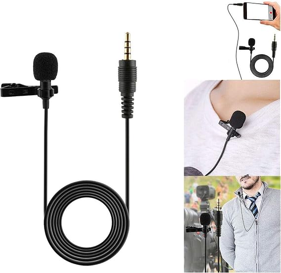 Microcase Lavalier Serisi 3.5 mm Profesyonel Youtuber Yaka Mikrofonu 1.5 Metre - AL2524