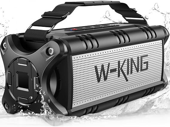 W-KING 90W Max Bluetooth Speaker, IPX6 Waterproof Portable Outdoor Speaker