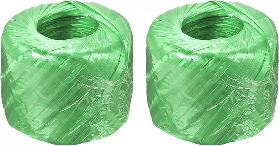 sourcing map Polyester Nylon Plastic Rope 200m Total Length,Green 2 Pack