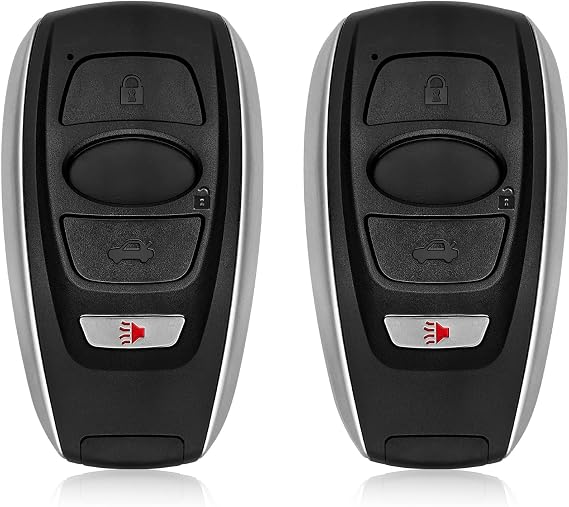 2 Keylessbest Replacement for 2017-2024 Subaru Ascent Crosstrek Forester Impreza Legacy Outback STI WRX BRZ GNE 231451-7000 Board Key Fob HYQ14AHK 4 Buttons 8A 434MHz