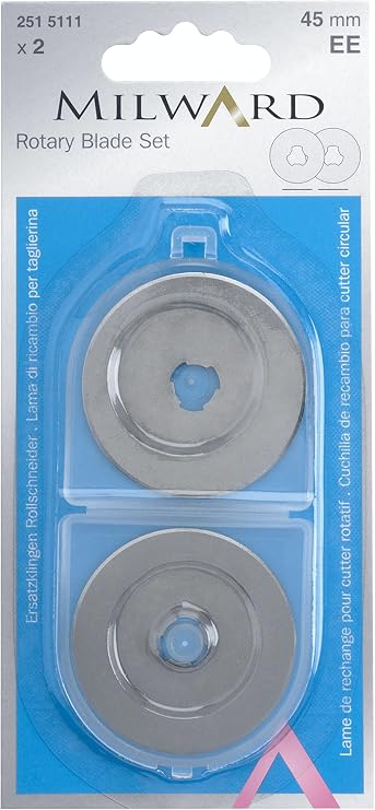 Milward 2515111 Rotary Blade Set: 45mm Diameter: 2 Pieces, Assorted